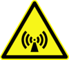 D-W012 Warnung vor nicht ionisierender elektromagnetischer Strahlung.svg