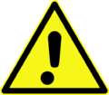 DIN 4844-2 Warnung vor einer Gefahrenstelle D-W000.svg